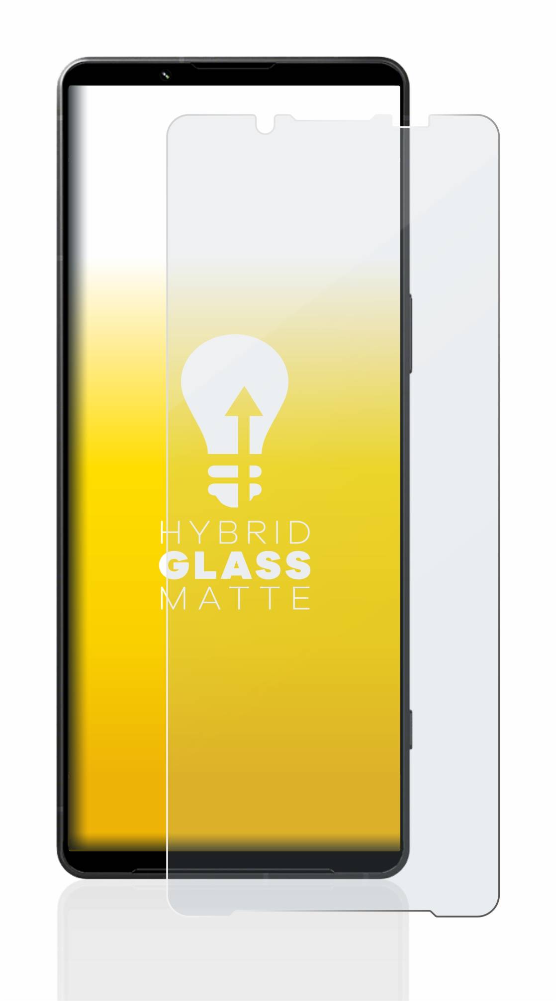 upscreen Hybrid Glas Matt Schutz-Folie für Sony Xperia 1 V