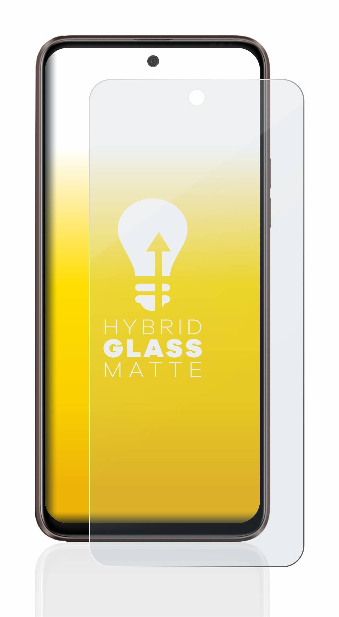 upscreen Hybrid Glas Matt Schutz-Folie für HTC U23 Pro