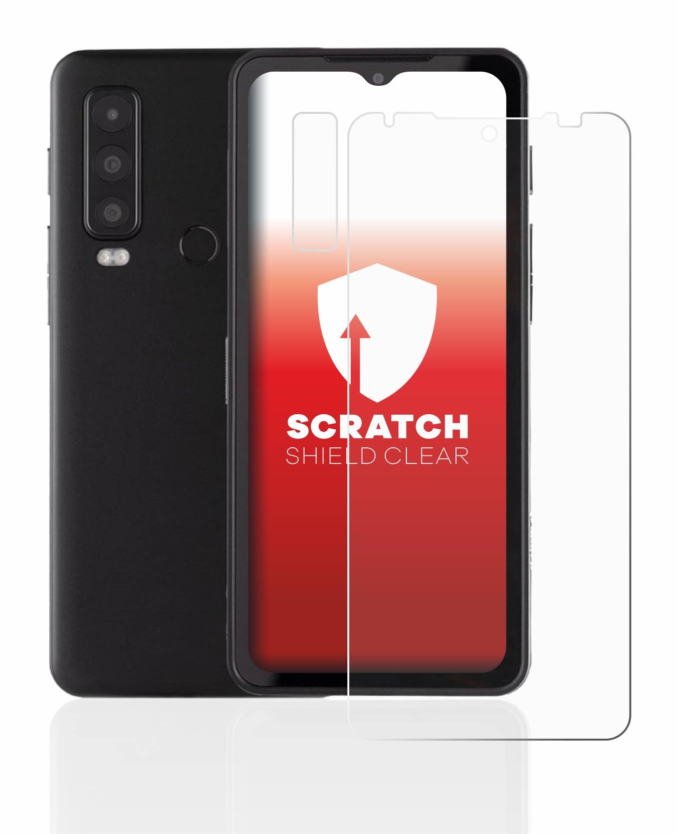 upscreen Scratch Shield Schutzfolie für Caterpillar Cat S75 (Display+Kamera)