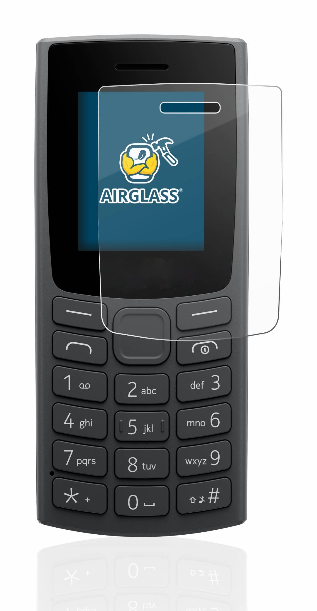 BROTECT AirGlass Glas Panzer-Folie für Nokia 110 (2023) - Schutzglas