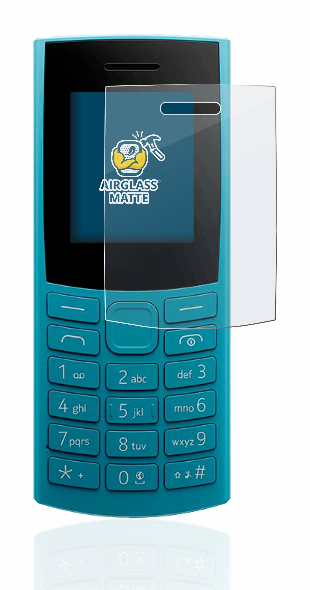 BROTECT AirGlass Matt Glas Schutz Folie für Nokia 105 4G (2023)