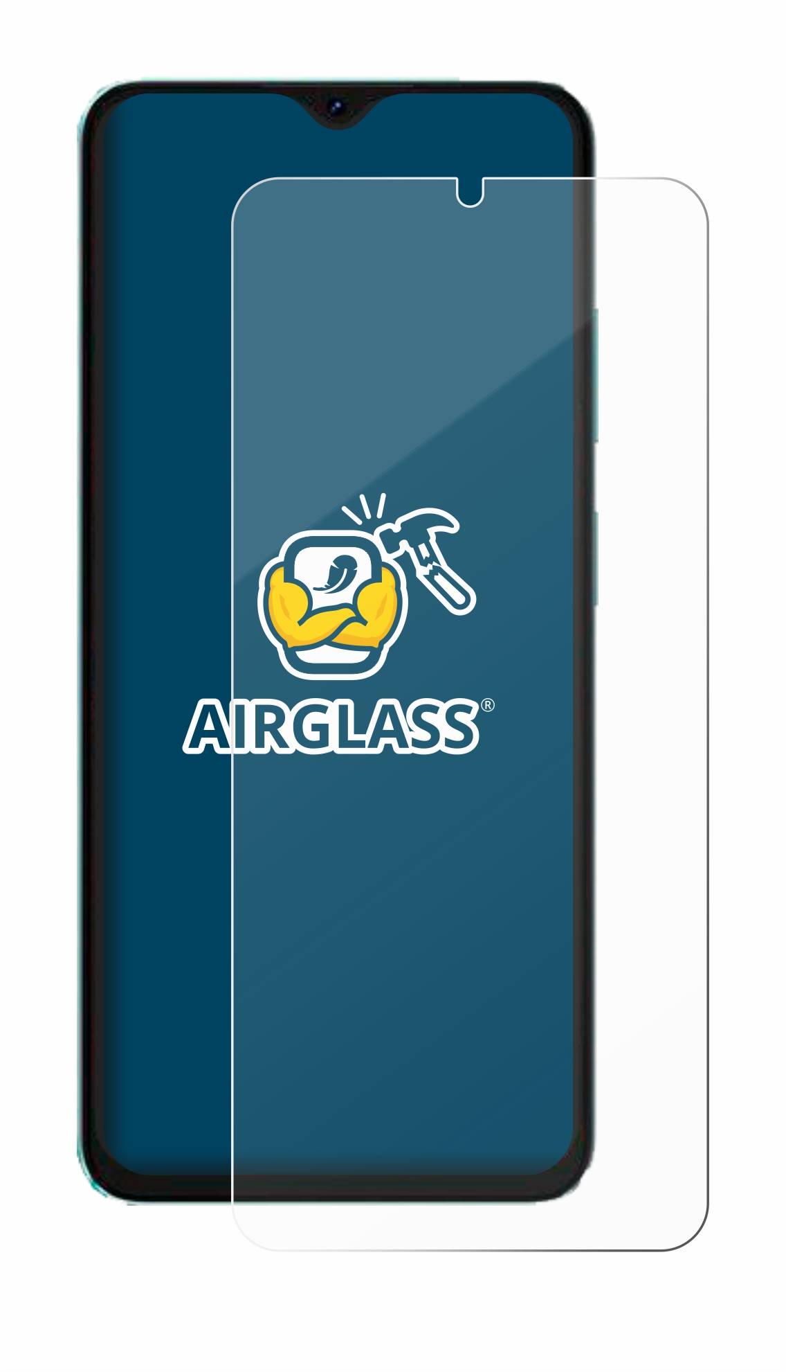 BROTECT AirGlass Flexible Schutz Glas Folie für Oscal C70 Klar Transparent