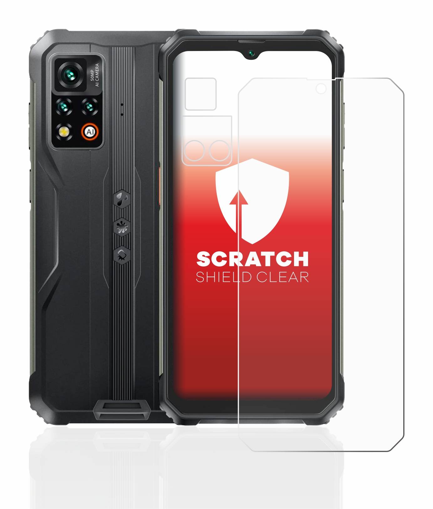 upscreen Schutzfolie für Blackview BV9200 (Display+Kamera) Kratzschutz Anti-Fingerprint Klar