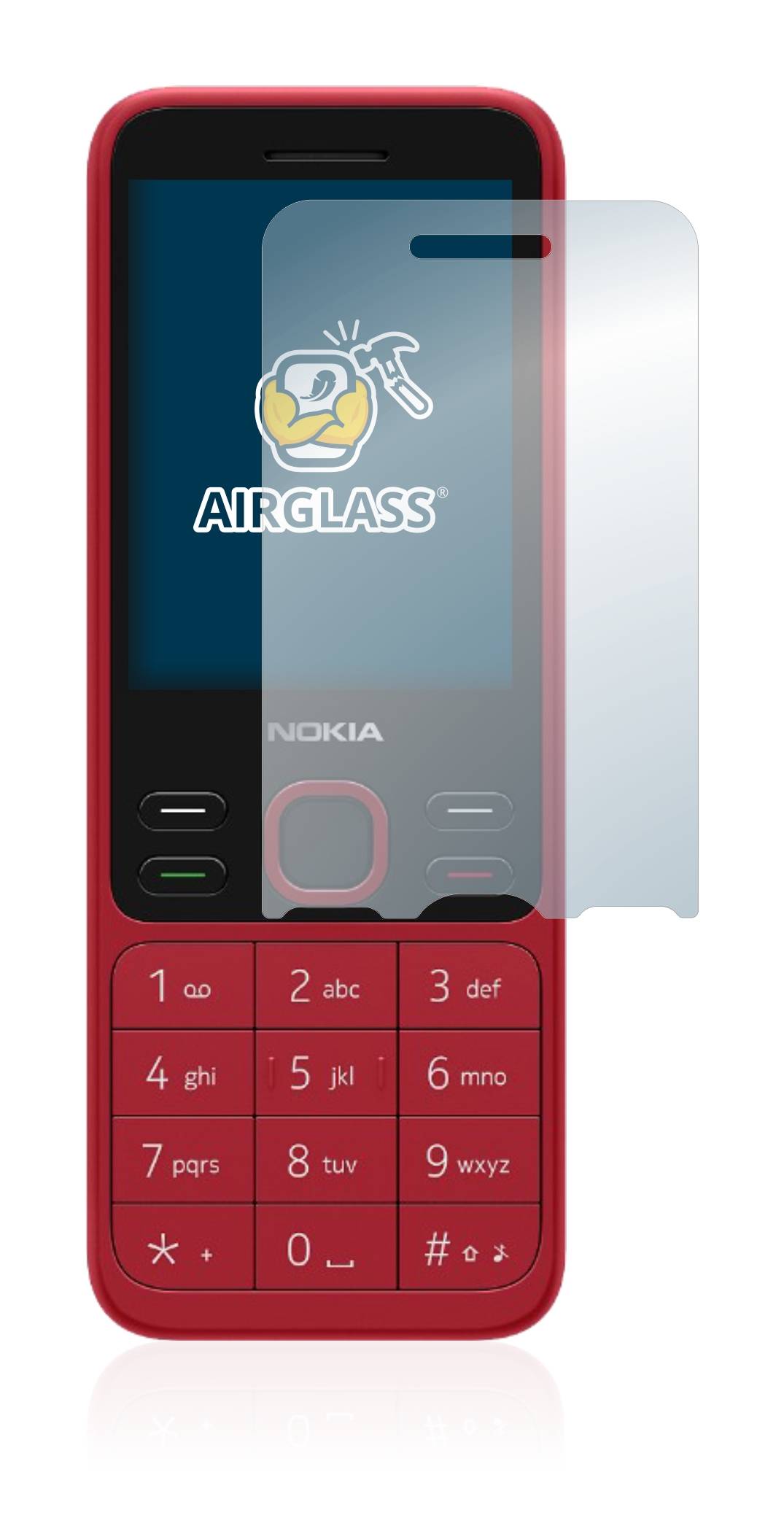 BROTECT AirGlass Glas Panzer-Folie für Nokia 150 2020 - Schutzglas