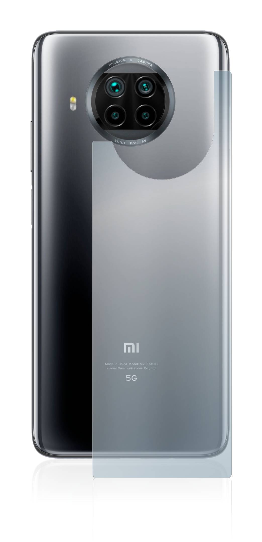 BROTECT AirGlass Matt Glas Panzer Folie für Xiaomi Mi 10T Lite (Rückseite)