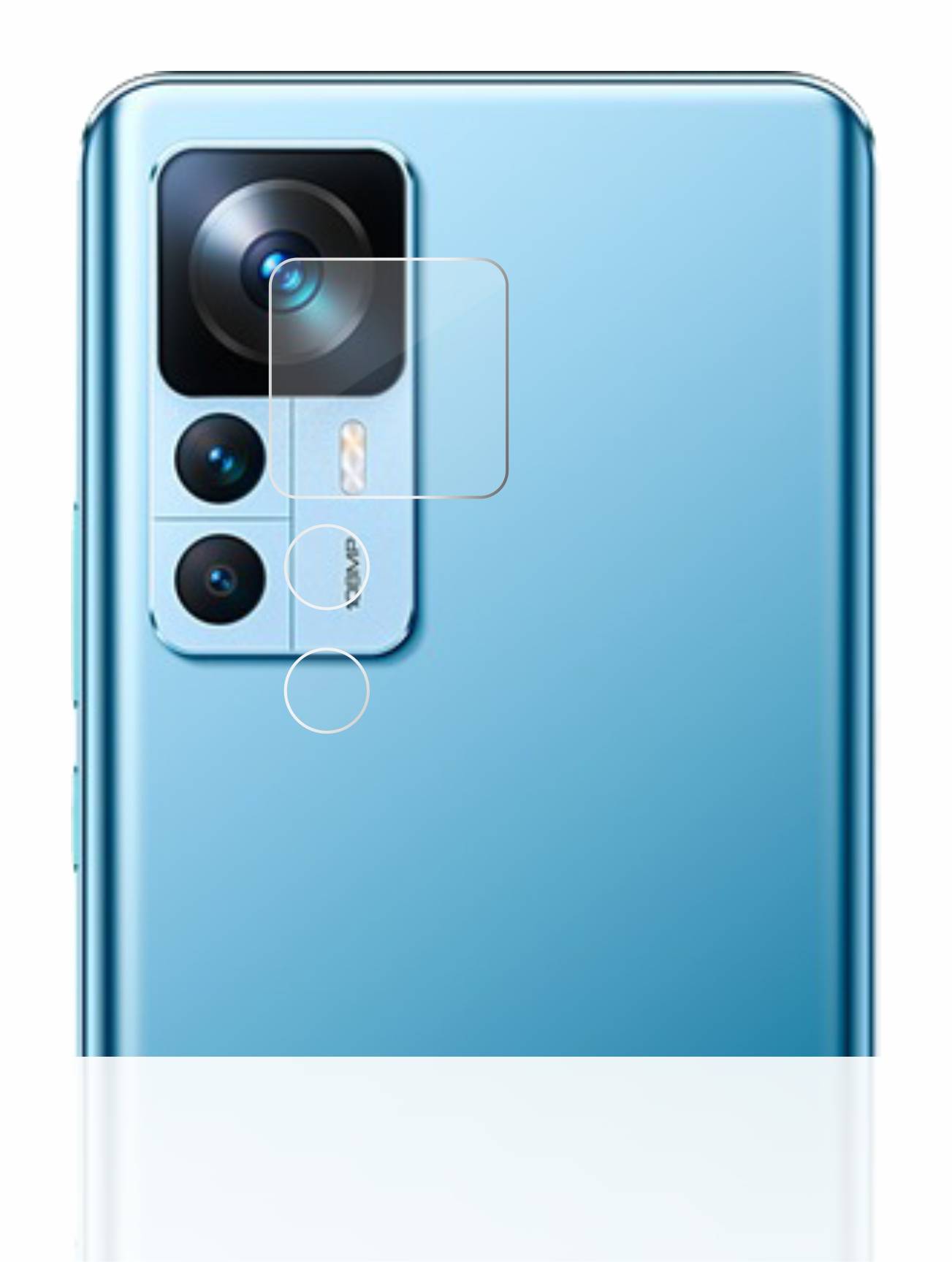 BROTECT AirGlass Glas Schutz-Folie für Xiaomi 12T (NUR Kameraschutz) - Schutzglas