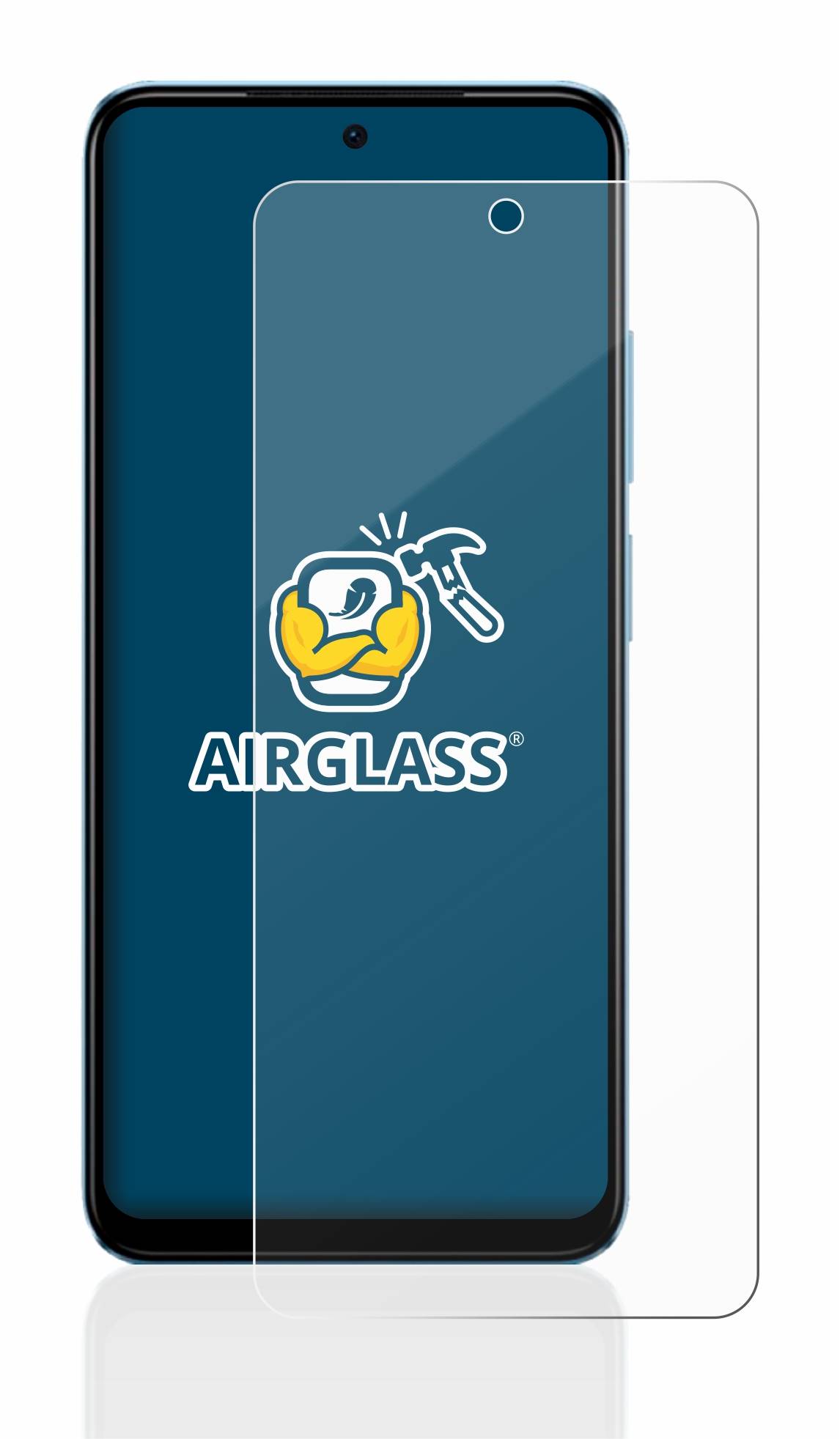 BROTECT AirGlass Glas Schutz-Folie für Xiaomi Redmi Note 12S - Schutzglas