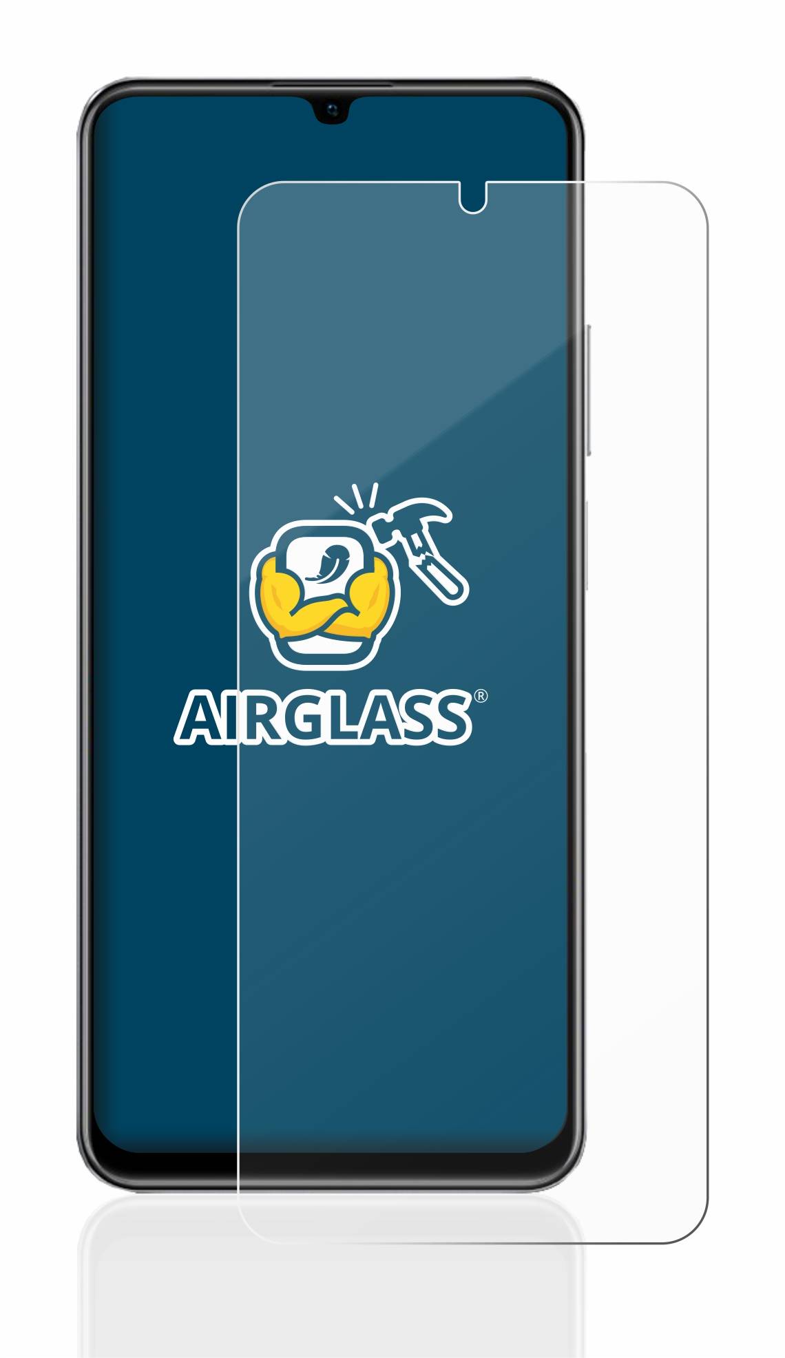 BROTECT AirGlass Flexible Schutz Glas Folie für realme C53 Klar Transparent