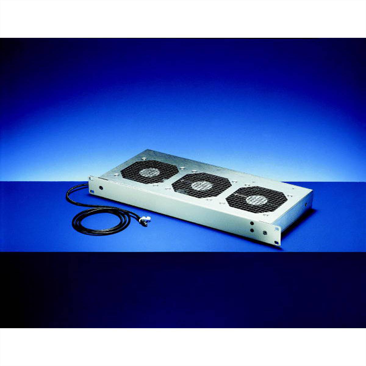 SCHROFF 19" Umlüfter, 3 Ventilatoren, 1 HE, 24 VDC, drehzahlgeregelt und funktionsüberwacht