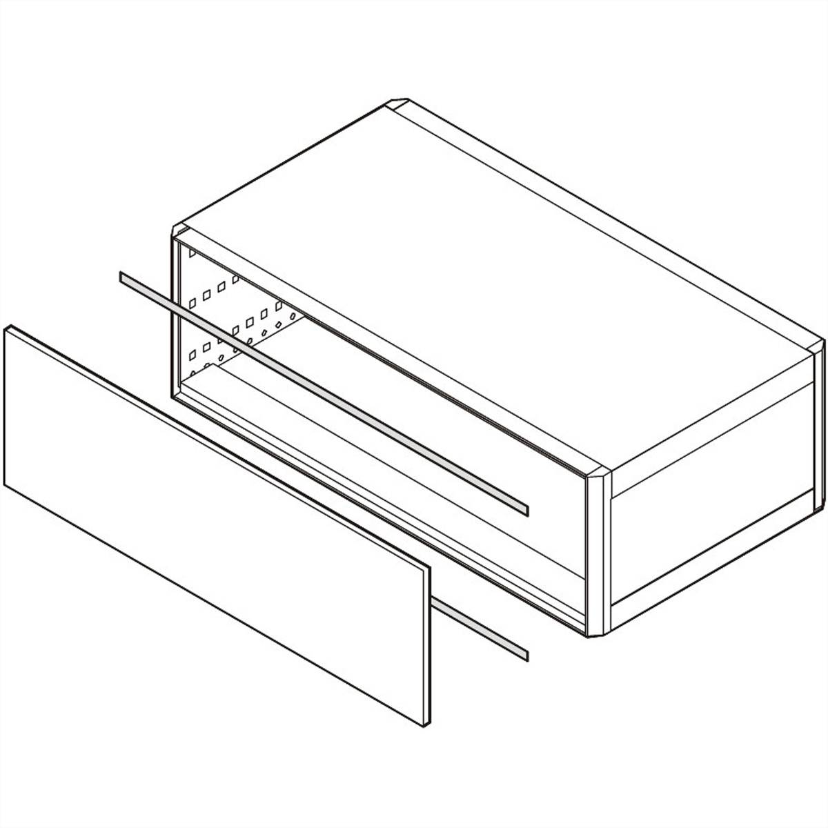 SCHROFF EMV-Dichtung, St, rostfrei, zwischen Frontplatte/Rückwand und Modulschiene - KONT.STR MS-FPL 84TE 10STK