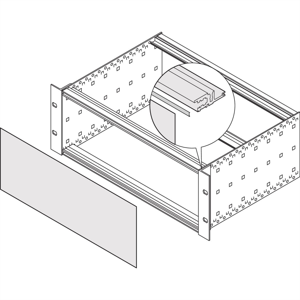 SCHROFF EMV-Dichtung, St, rostfrei, zwischen Frontplatte/Rückwand und Modulschiene - KONT.STR MS-FPL 84TE 10STK