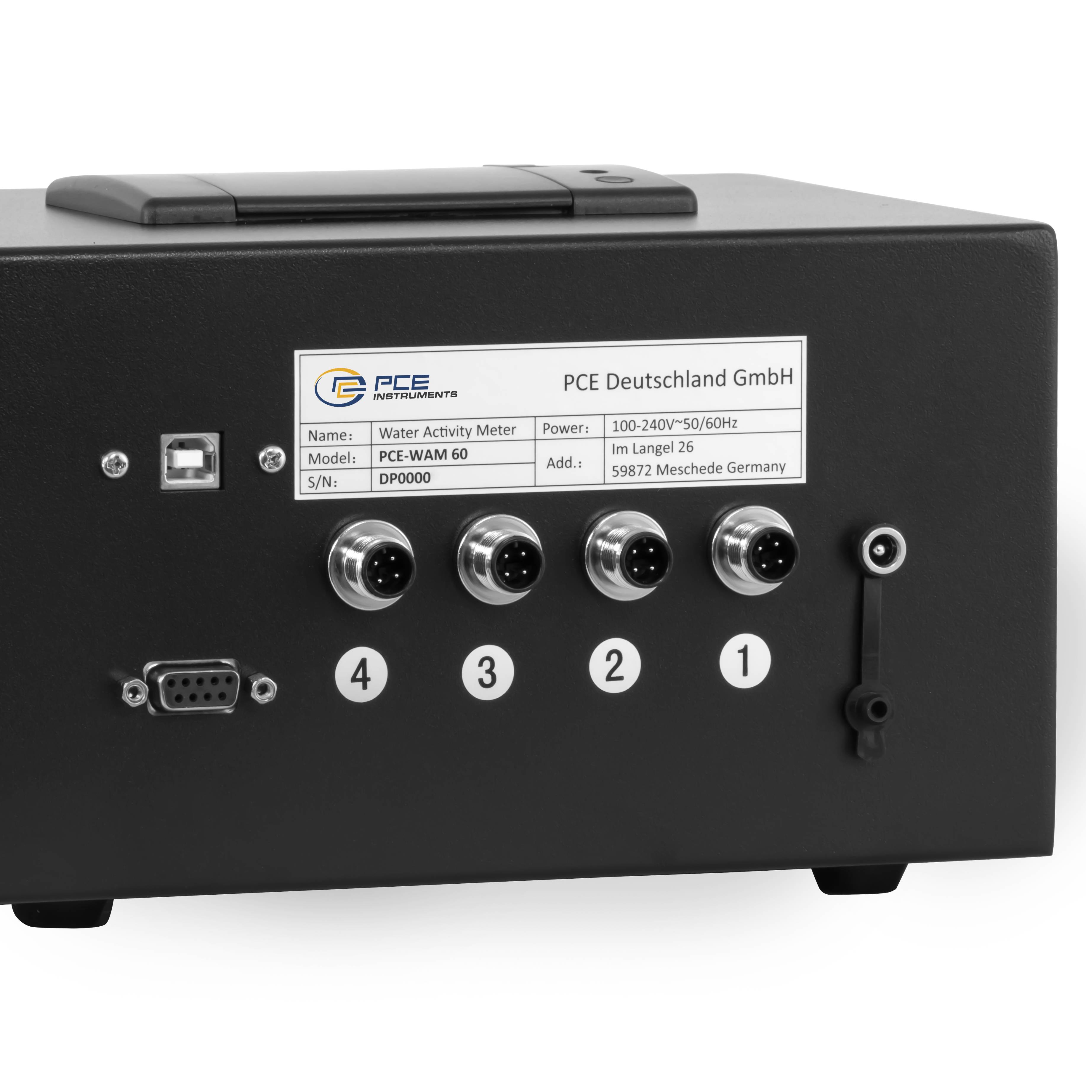 PCE Instruments PCE-WAM 60 Wasseraktivitätsmessgerät Temperatur, AW Wert