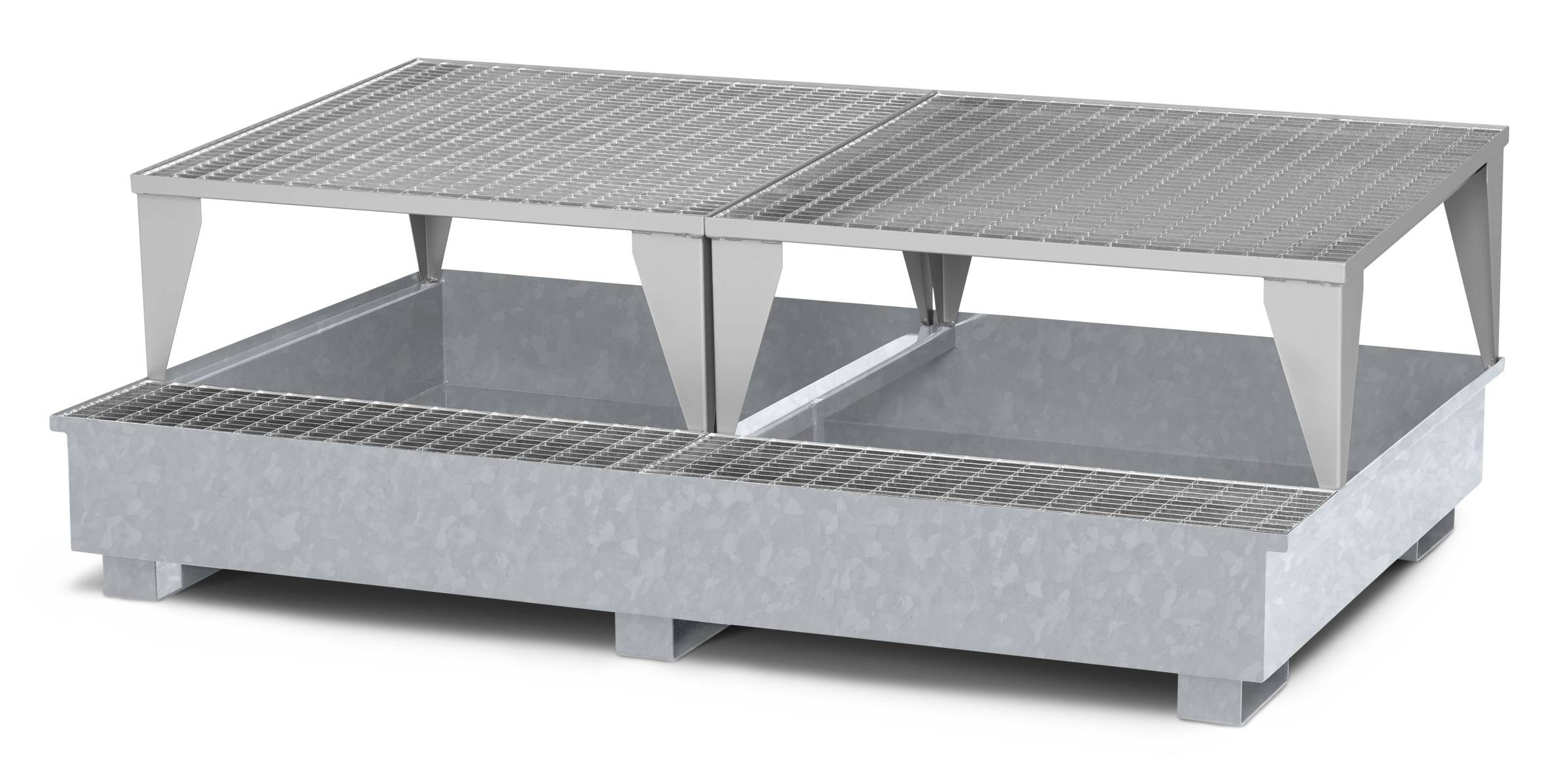 RR Industrietechnik Typ RTA-22 Auffangwannen für IBC aus Stahl mit Abfüllbereich verzinkt