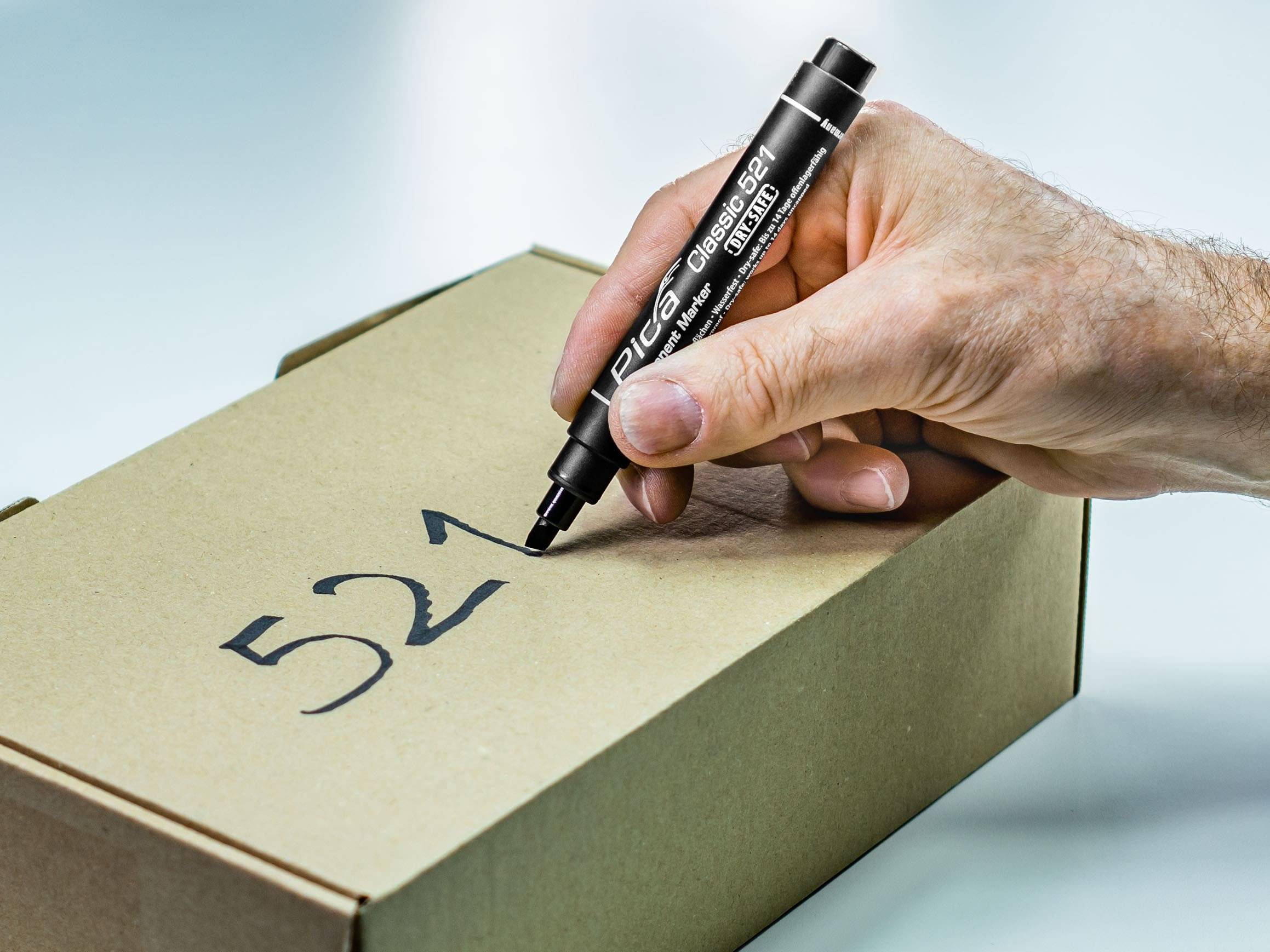 Pica Permanentmarker 1-4mm Rund spitze blau SB