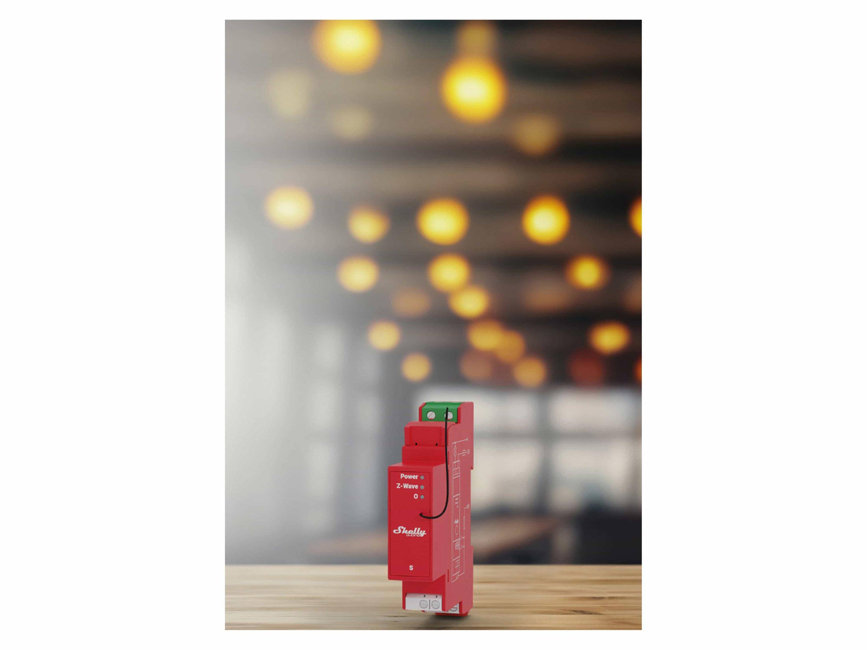 Shelly Shelly Qubino Wave PRO 1PM Hutschienenrelais Z-Wave