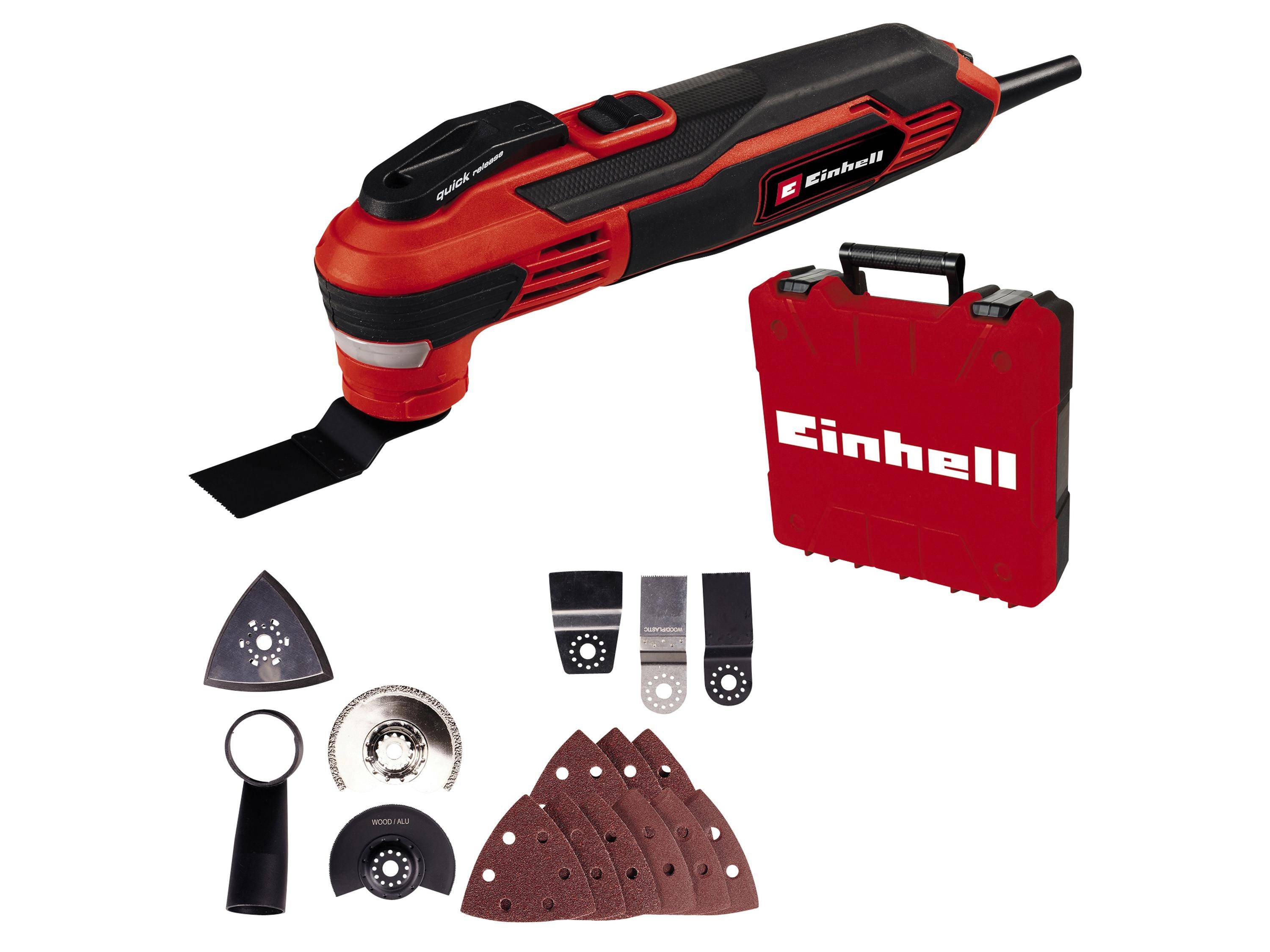 Einhell TE-MG 350 EQ 4465155 Multifunktionswerkzeug mit Zubehör, inkl. Koffer 350 W