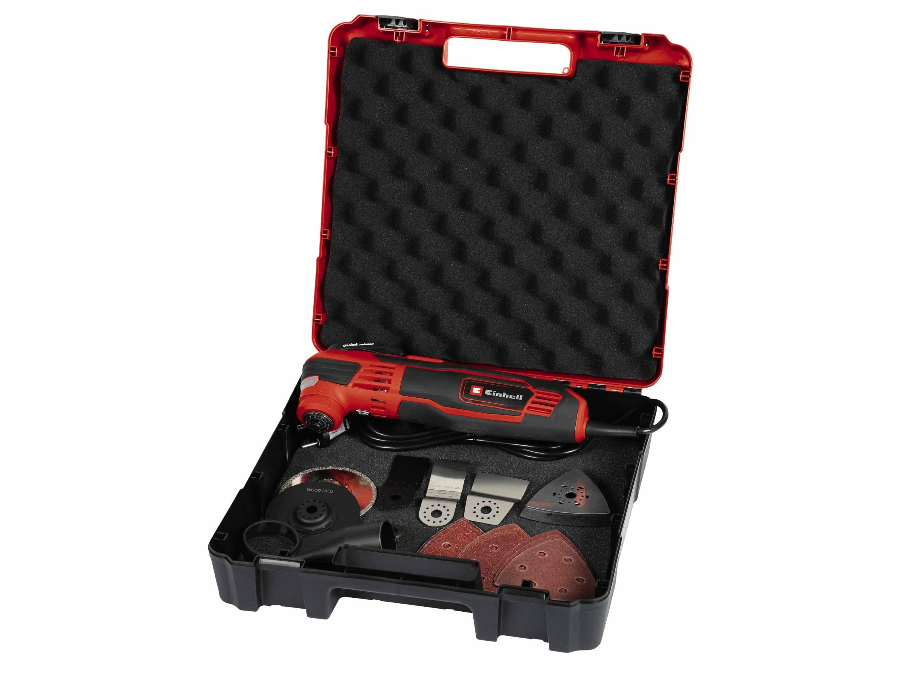 Einhell TE-MG 350 EQ 4465155 Multifunktionswerkzeug mit Zubehör, inkl. Koffer 350 W