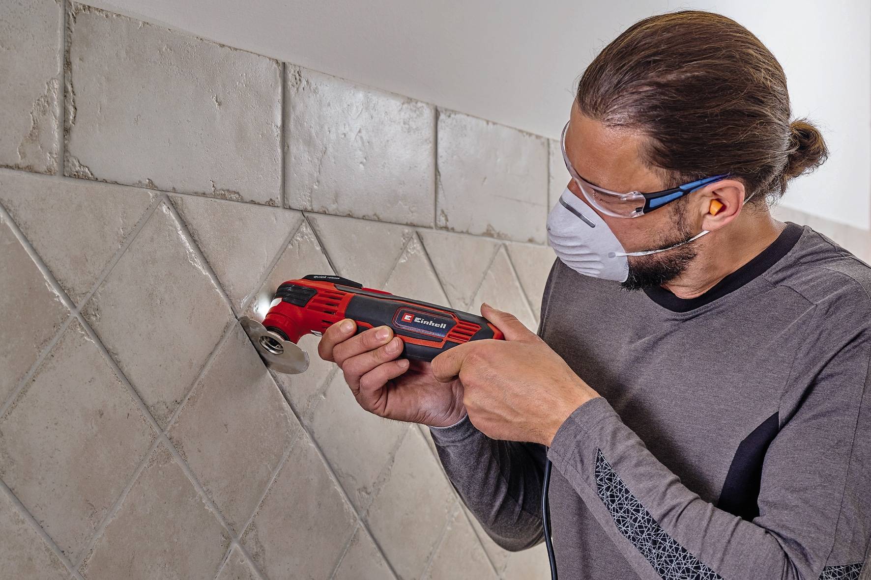 Einhell TE-MG 350 EQ 4465155 Multifunktionswerkzeug mit Zubehör, inkl. Koffer 350 W