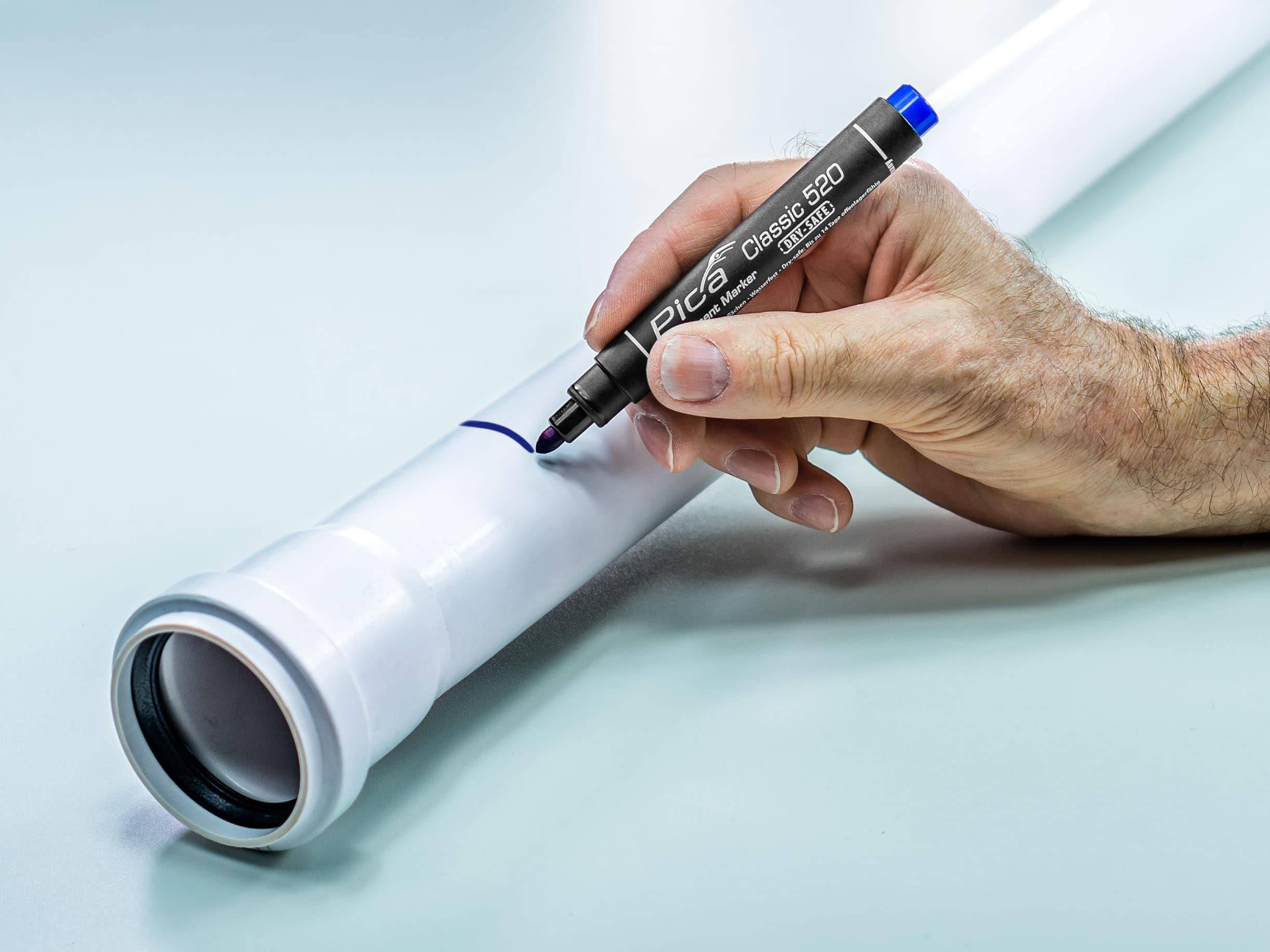 Pica Permanentmarker 2-6mm Keil spitze blau SB