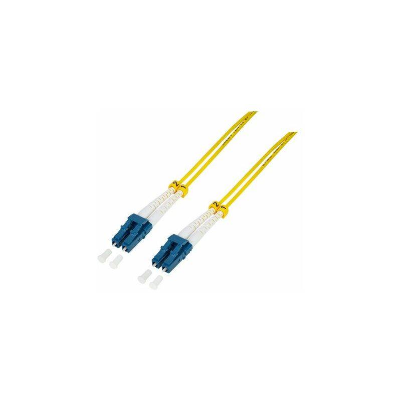 LogiLink FP0LC30 Fiber optic cable 30 m LC OS2 White Yellow (FP0LC30)