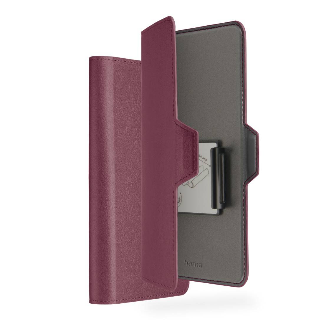hama 00118899 Handytasche, Universal, Eco, für Handygröße 7,5 x 15,3 cm, Rot