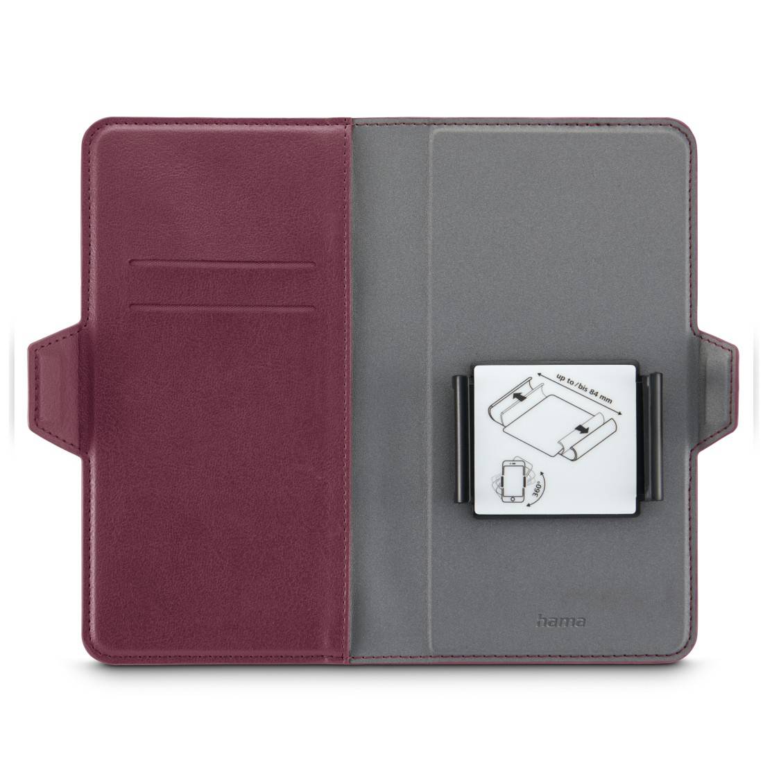 hama 00118899 Handytasche, Universal, Eco, für Handygröße 7,5 x 15,3 cm, Rot