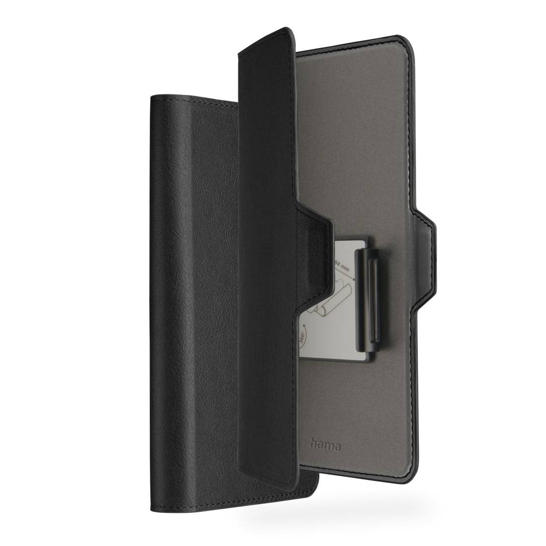 hama 00118895 Handytasche, Universal, Eco, für Handygröße 7,5 x 15,3 cm, Schwarz