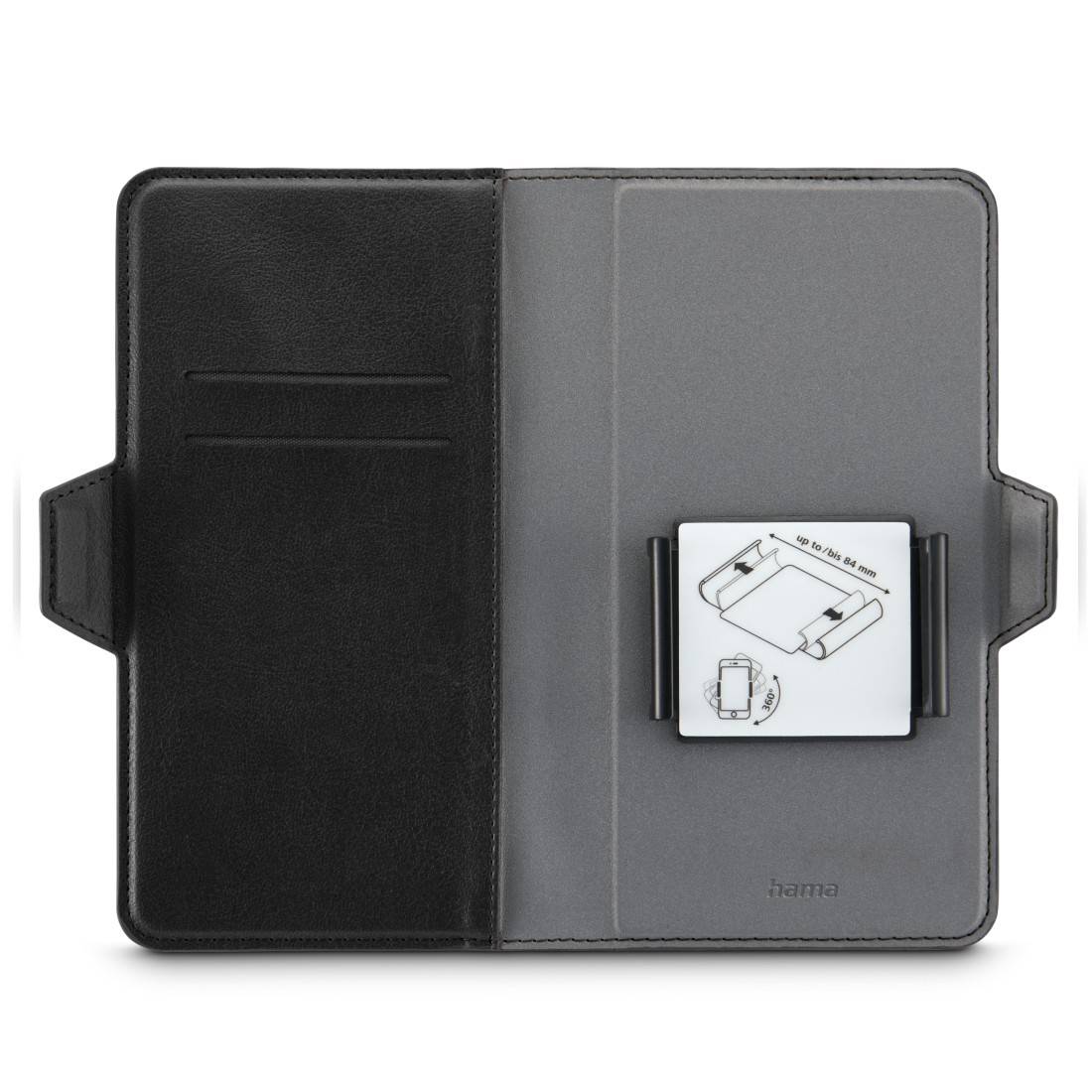 hama 00118895 Handytasche, Universal, Eco, für Handygröße 7,5 x 15,3 cm, Schwarz