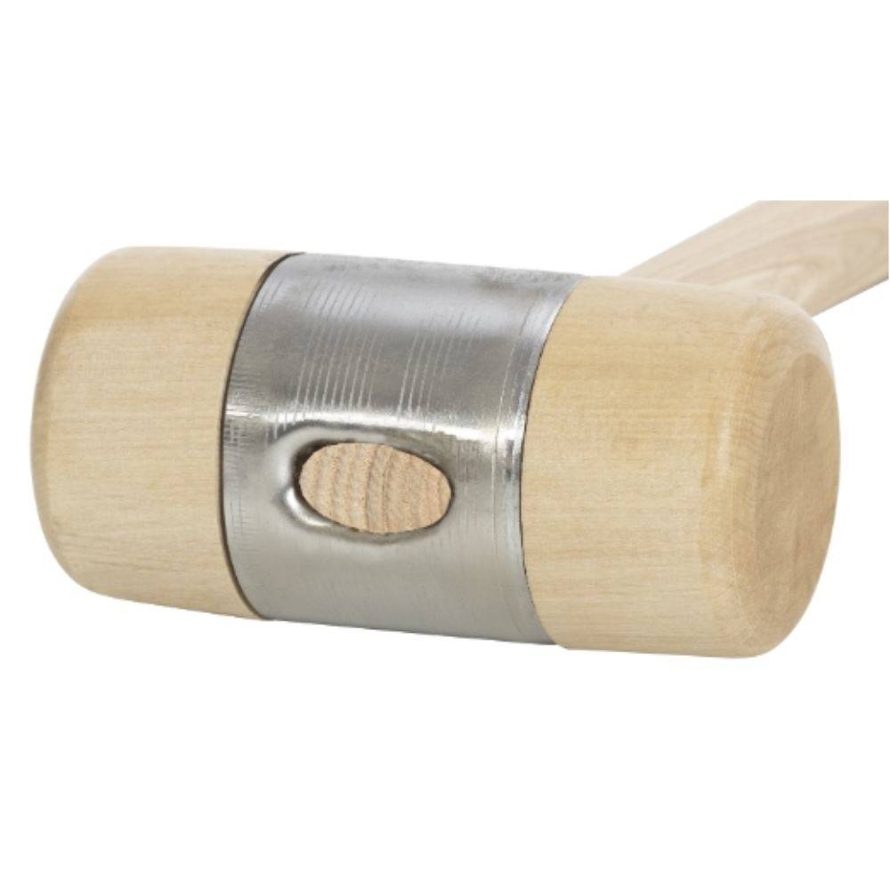 Holzhammer mit Eschenstiel 0032001-4 Kopf-Ø 80 mm Kopflänge 160 mm Gesamtlänge 380 mm Gewicht 1050 g