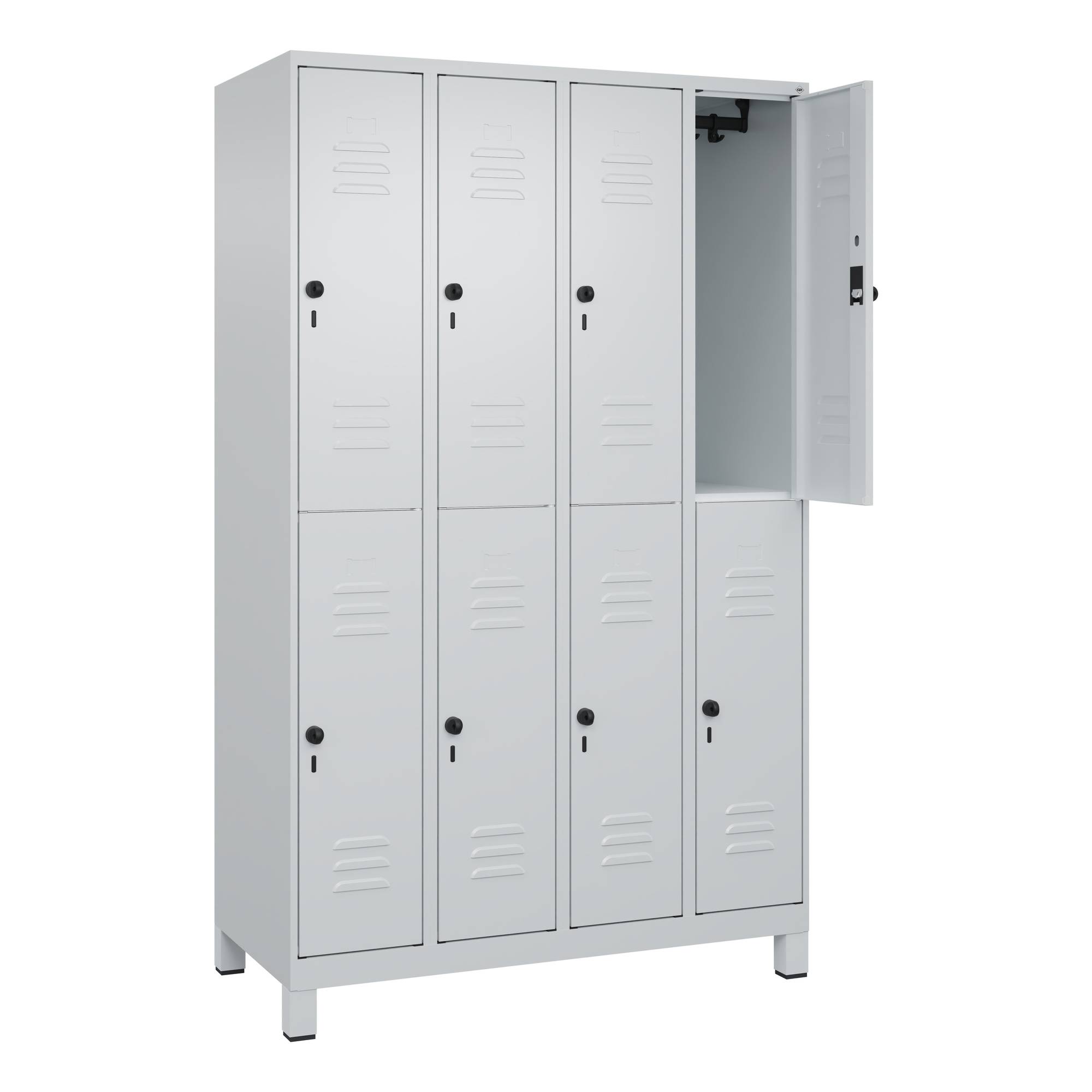 Spind Classic PLUS doppelt 4Abt 1950x1200x500 lgr/lgr