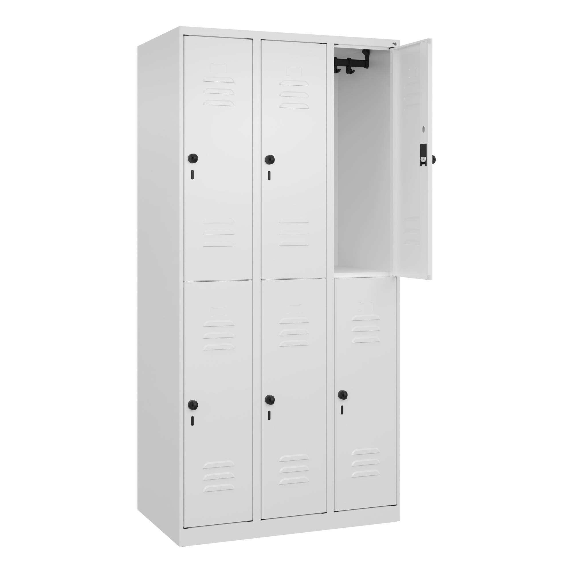 Spind Classic PLUS doppelt 3Abt 1850x900x500 ws/ws