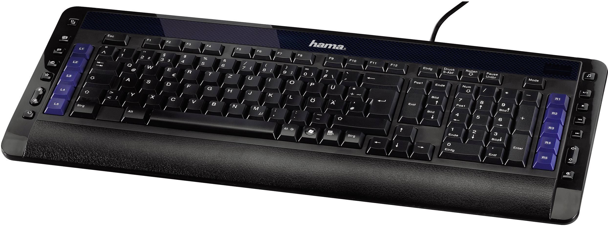 Hama Penalizer Pro USB Gaming-Tastatur Deutsch, QWERTZ Schwarz USB-Anschluss