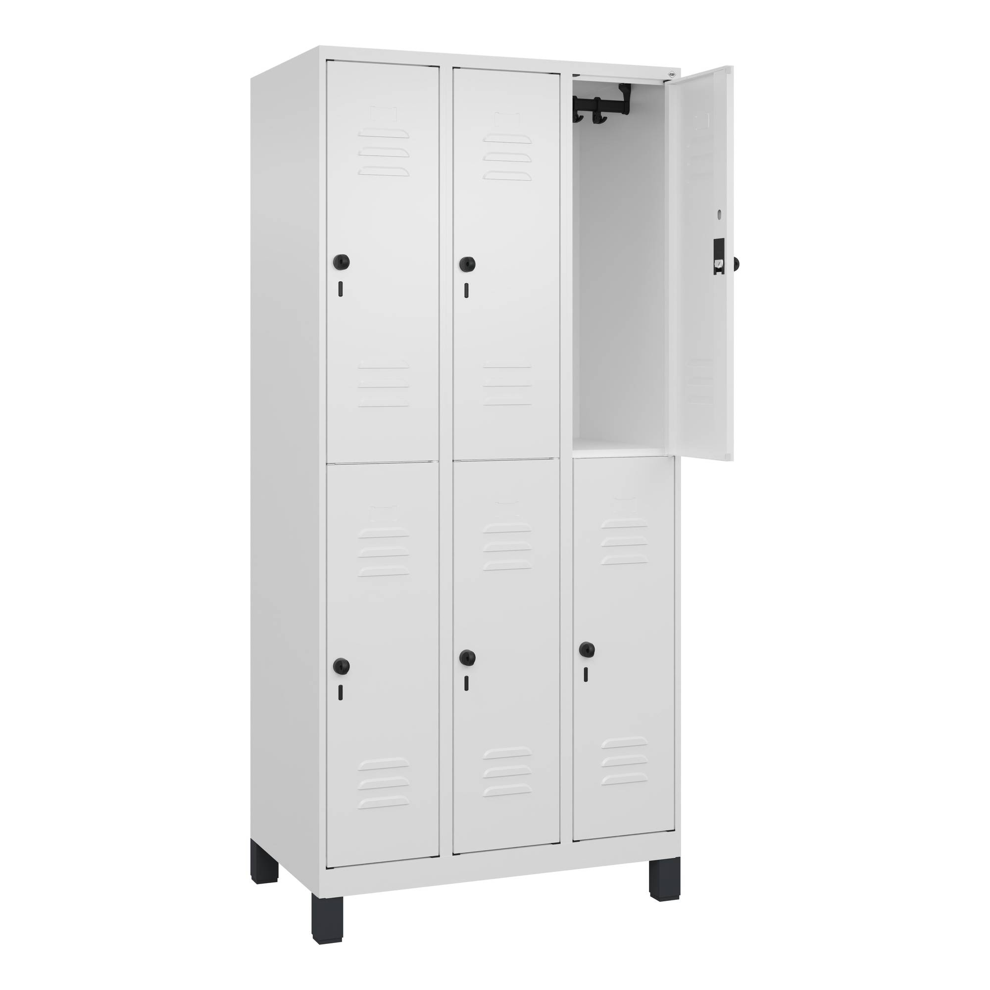 Spind Classic PLUS doppelt 3Abt 1950x900x500 ws/ws