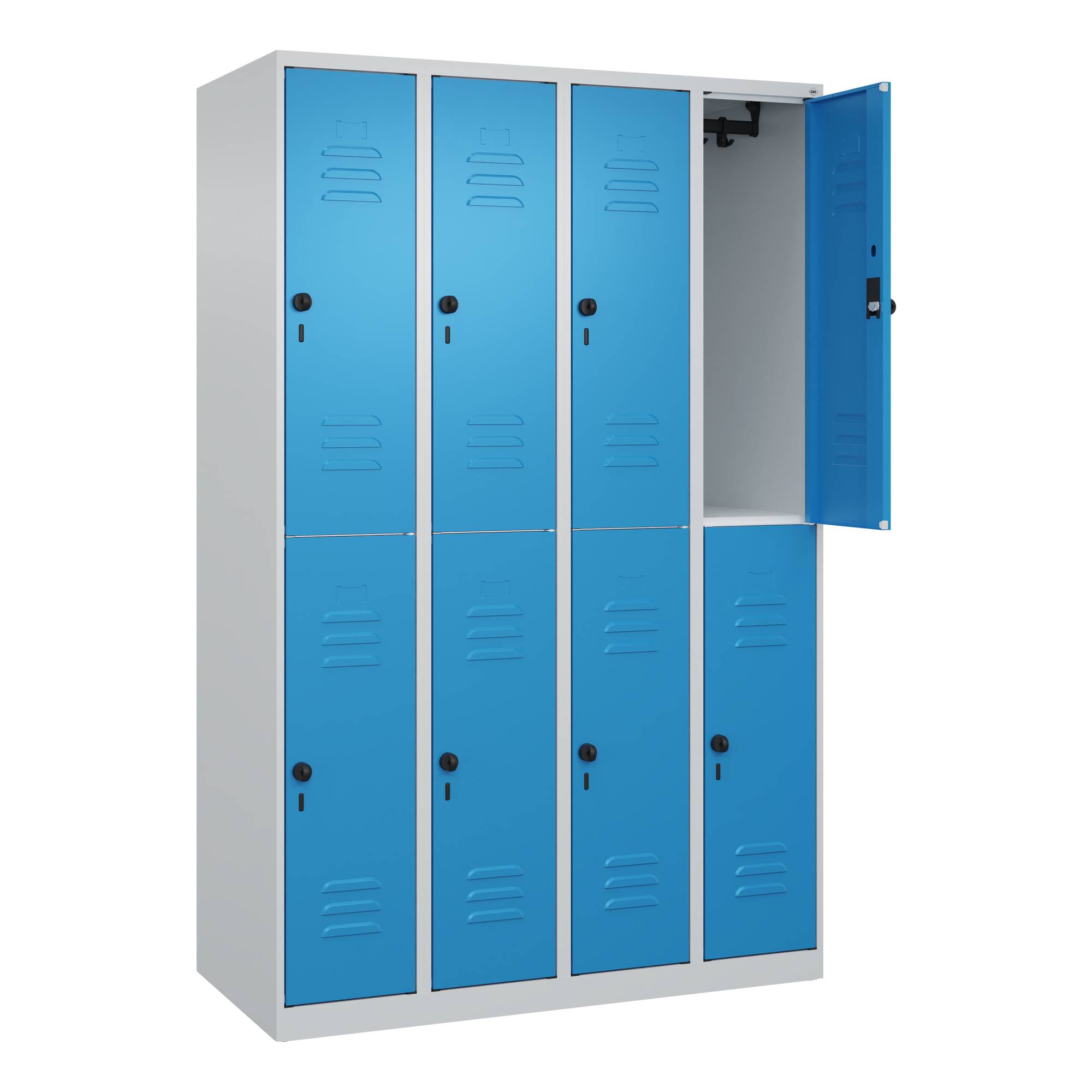 Spind Classic PLUS doppelt 4Abt 1850x1200x500 lgr/lbl