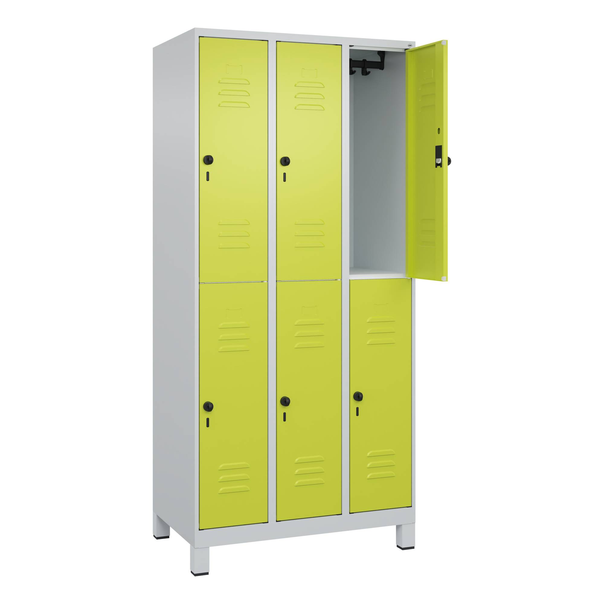 Spind Classic PLUS doppelt 3Abt 1950x900x500 lgr/cgn