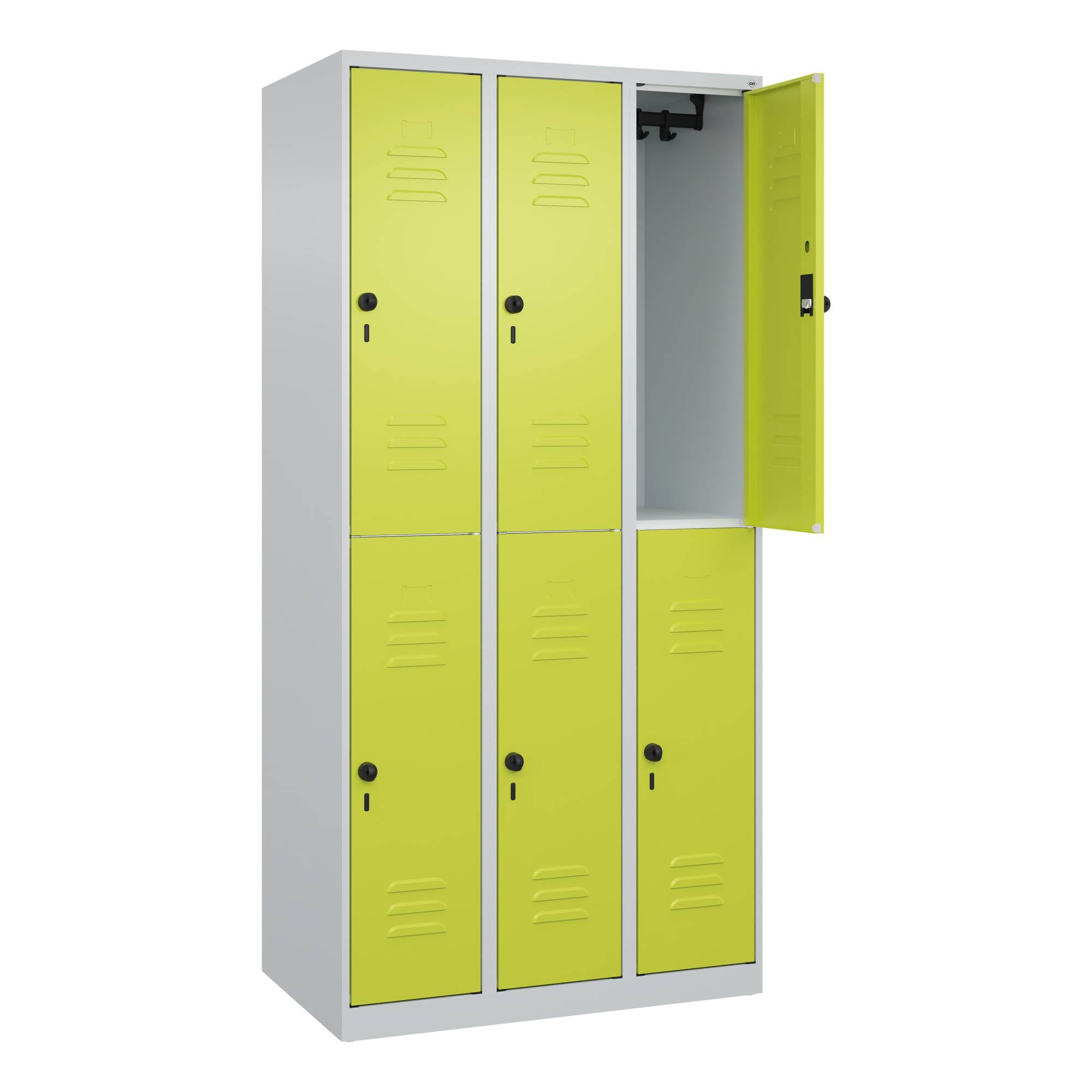 Spind Classic PLUS doppelt 3Abt 1850x900x500 lgr/cgn