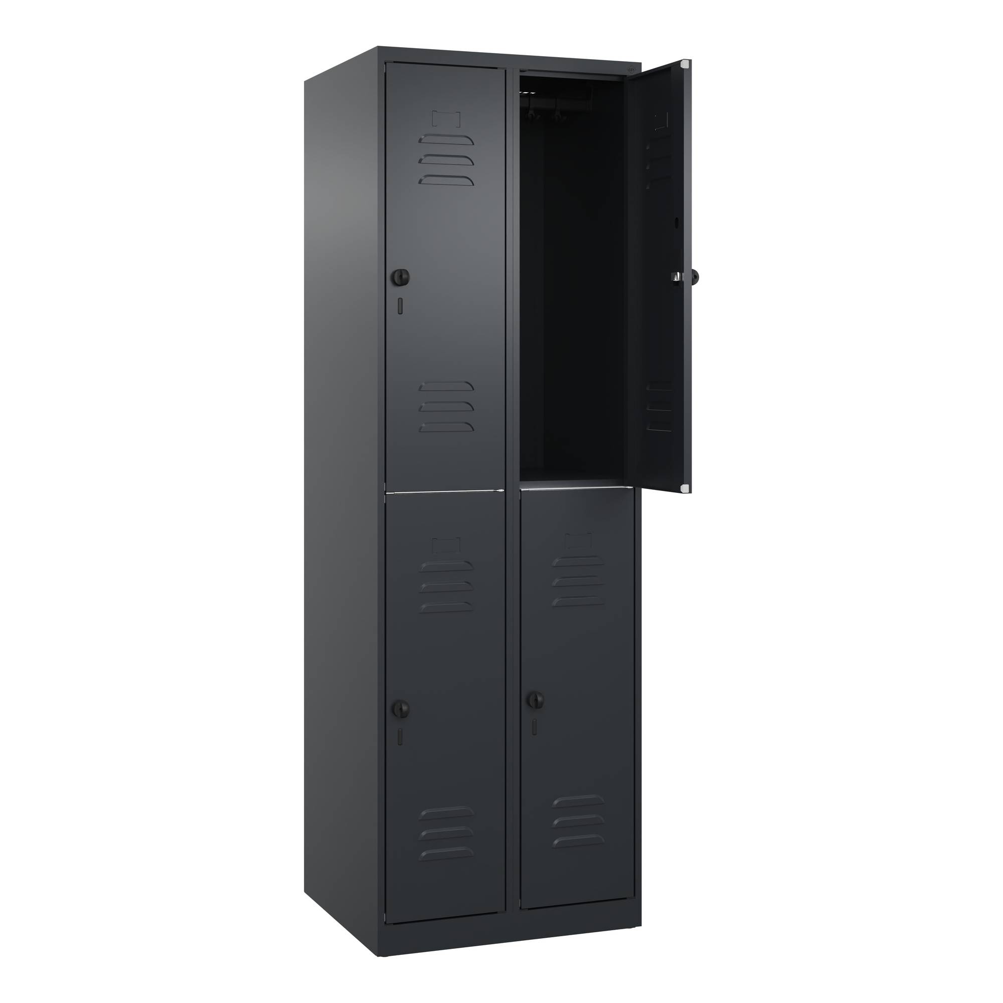 Spind Classic PLUS doppelt 2Abt 1850x600x500 sgr/sgr