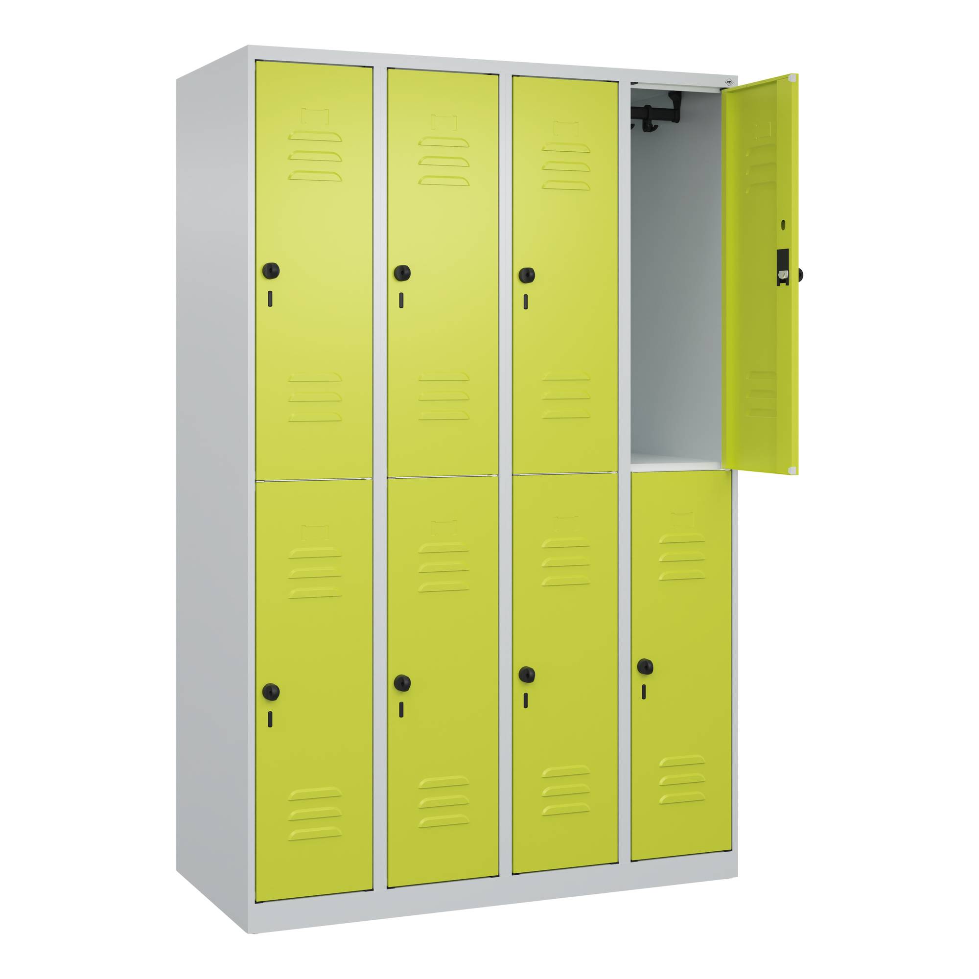 Spind Classic PLUS doppelt 4Abt 1850x1200x500 lgr/cgn
