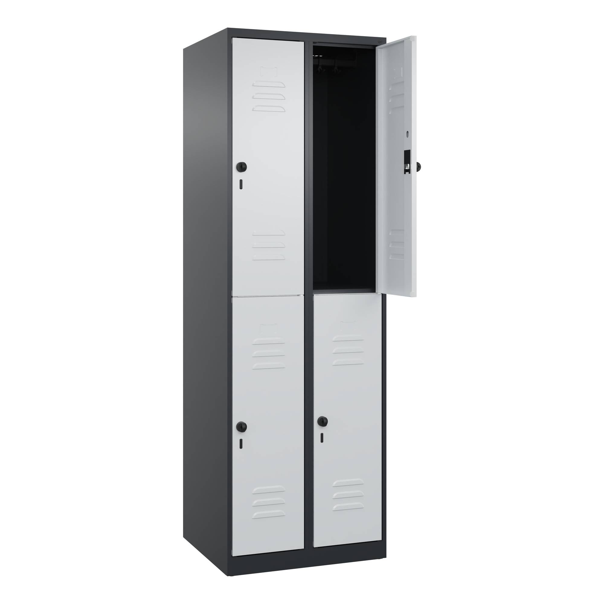 Spind Classic PLUS doppelt 2Abt 1850x600x500 sgr/lgr
