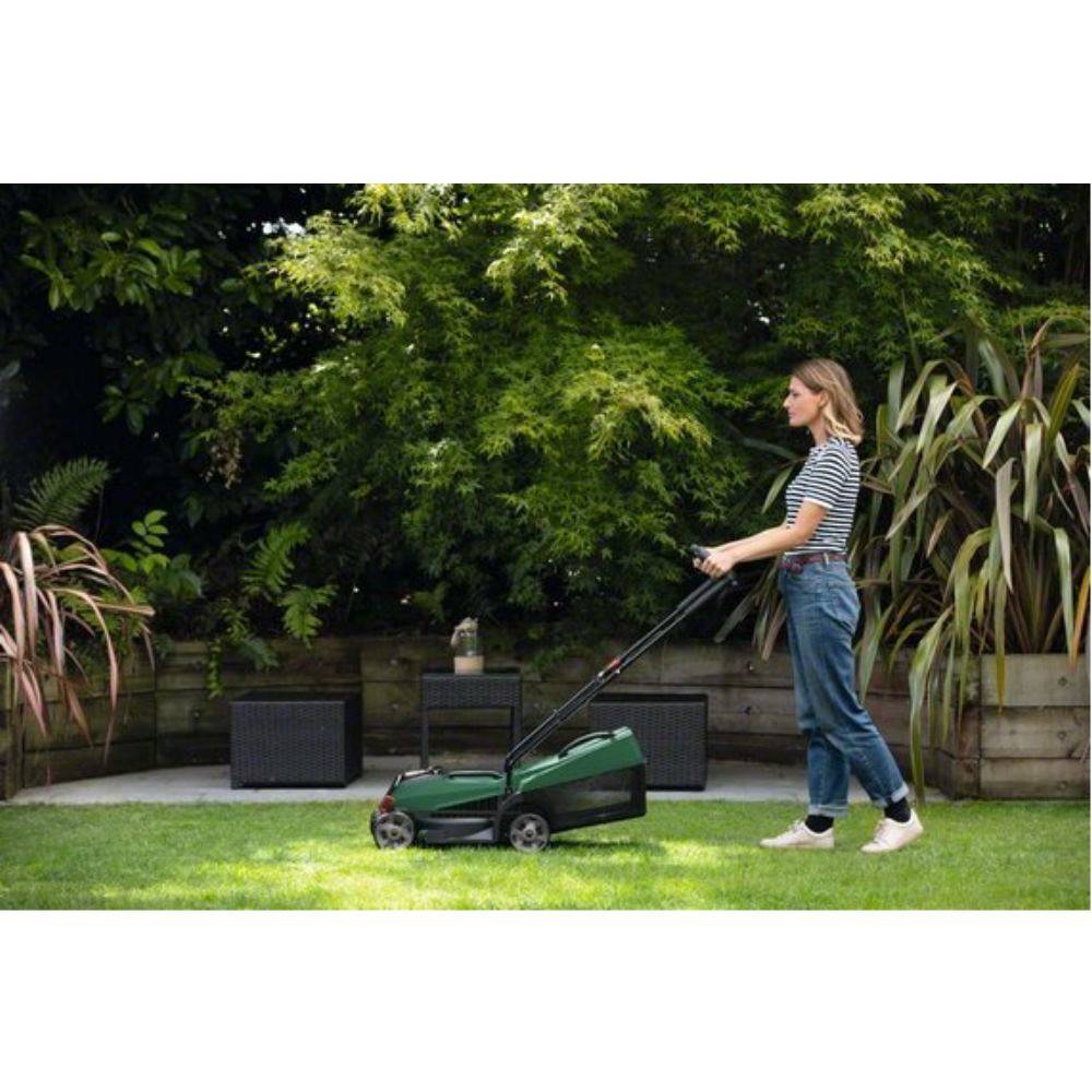 Bosch Home and Garden CityMower 18V-32 Akku Akku-Rasenmäher ohne Akku, ohne Ladegerät, mit Schnitthöhenverstellung, Heckauswurf 18 V Schnittbrei