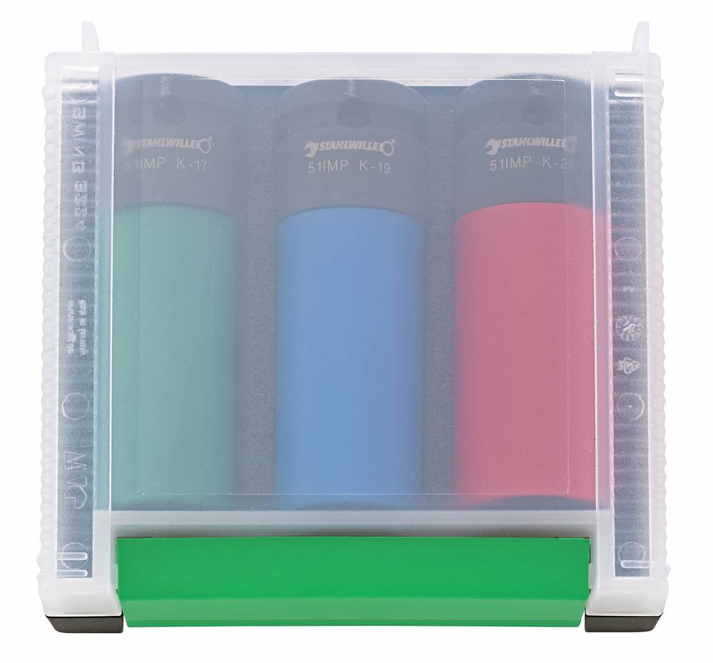 Stahlwille Steckschlüsseleinsätze IMPACT, 1/2", 3-teilig, 17-21 mm