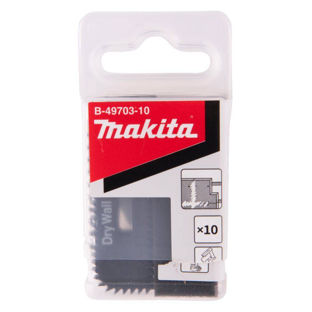 Makita B-49703-10, Trockenbausägebl Gipskart 10St
