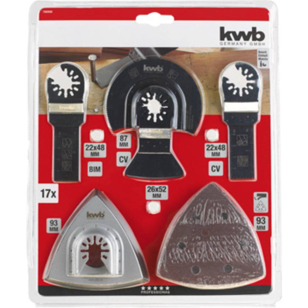 Universal-Set - Klingenset - Aluminium - Beton - Kupfer - Gipskarton - Kunststof