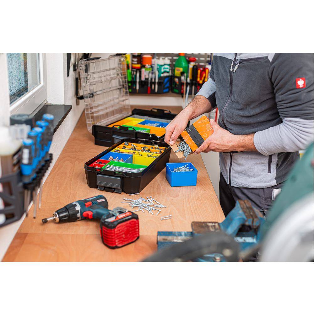 ProClick CD3 CT M 74, Werkzeugkasten-Set, Kunststoff, Blau, Grün, Deutschland, 364 mm, 208 mm