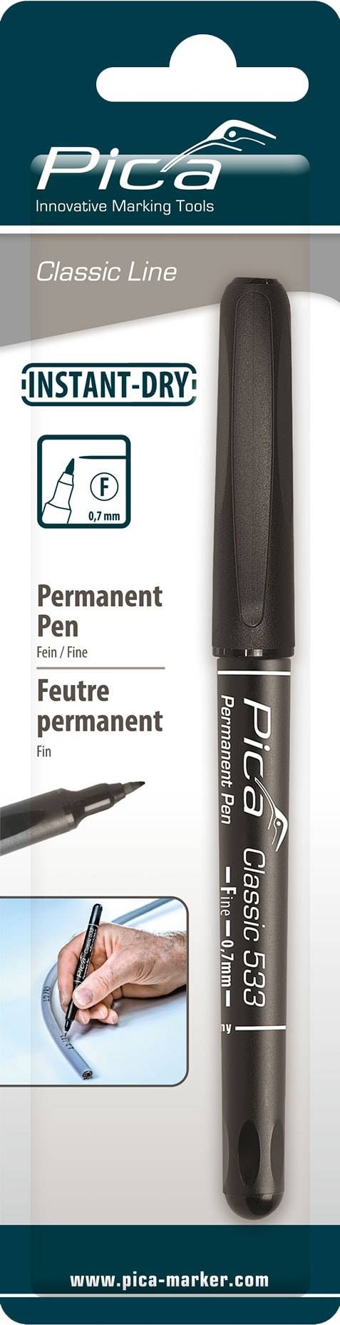 Pica Permanent-Pen schwarz SB