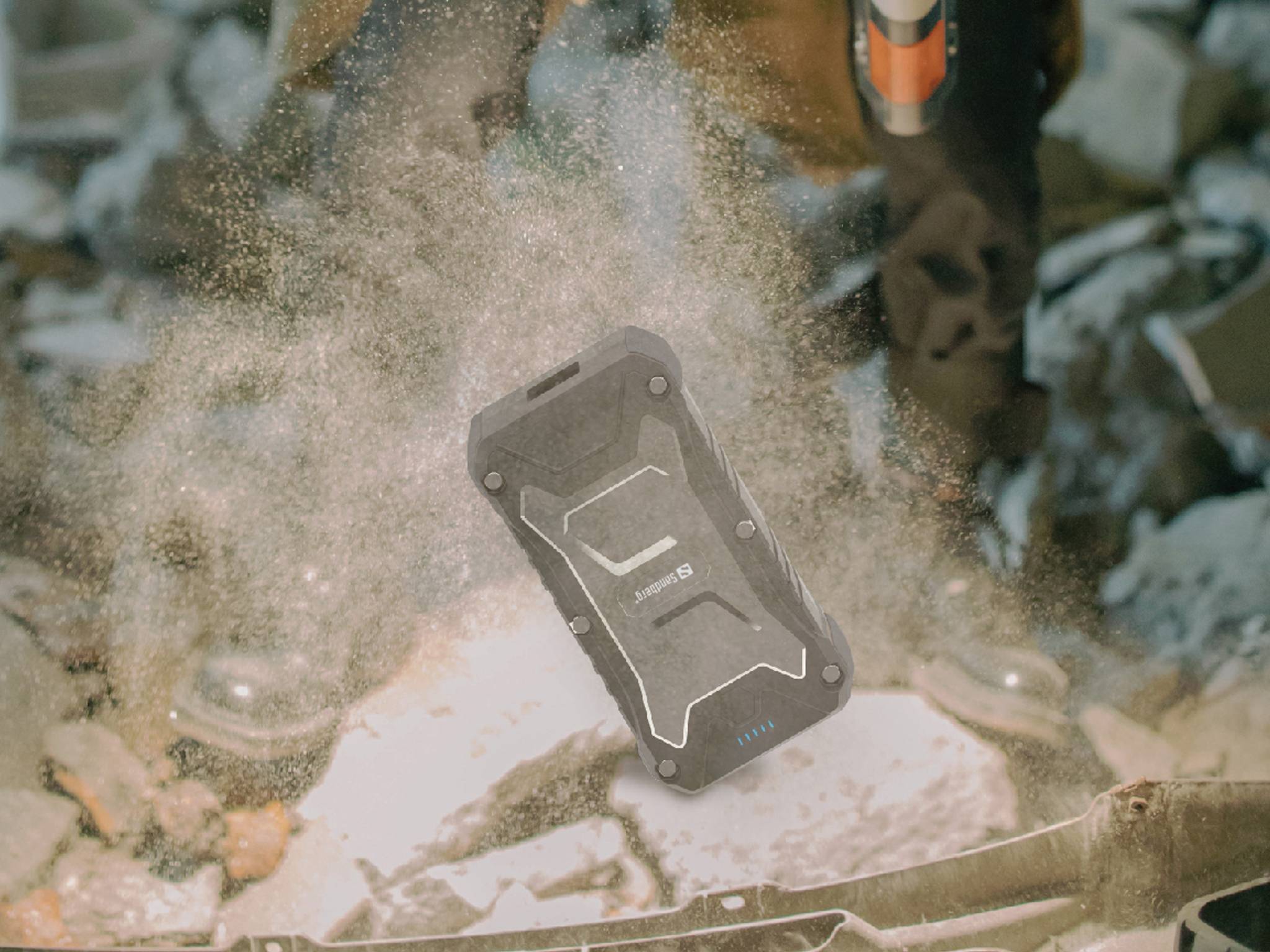 SANDBERG Active Survivor - Powerbank - 20000 mAh - 74 Wh - 30 Watt - 3 A - PD, QC 3.0 - 3