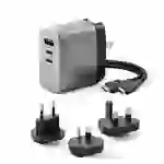 ALOGIC Rapid Power 3X67 - Netzteil - verschiedene Länder - 67 Watt - 1.5 A - PD - 3 Ausgabeanschlussstellen (2 x USB-C, ALOGIC Rapid Power 3X67 - Netzteil - verschiedene Länder - 67 Watt - 1.5 A - PD - 3 Ausgabeanschlussstellen (2 x USB-C,