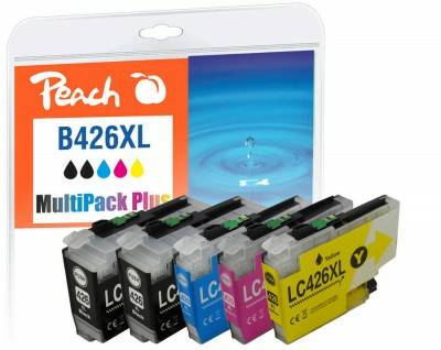 Peach PI500-396, Hohe (XL-) Ausbeute, Schwarz, Cyan, Magenta, Gelb, 120 ml, 55 ml, 5 Stück(e), Multipack