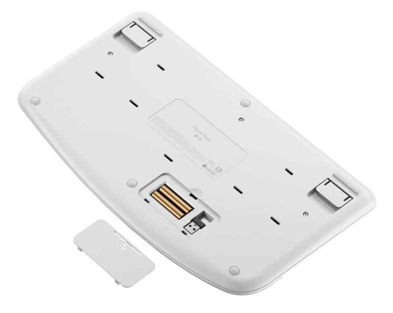 Logitech Wave Keys, Volle Größe (100%), Kabellos, RF Wireless + Bluetooth, Membran Key Switch, QWERT