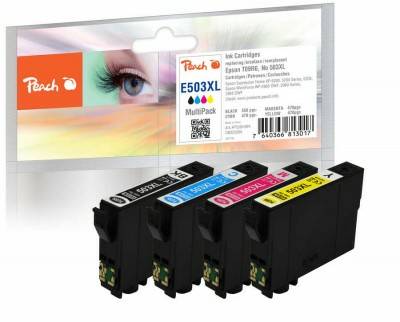 Peach PI200-994, Hohe (XL-) Ausbeute, Schwarz, Cyan, Magenta, Gelb, 4 Stück(e), 550 Seiten, Multipack